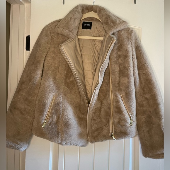 Guess Faux Fur Jacket - Picture 1 of 3